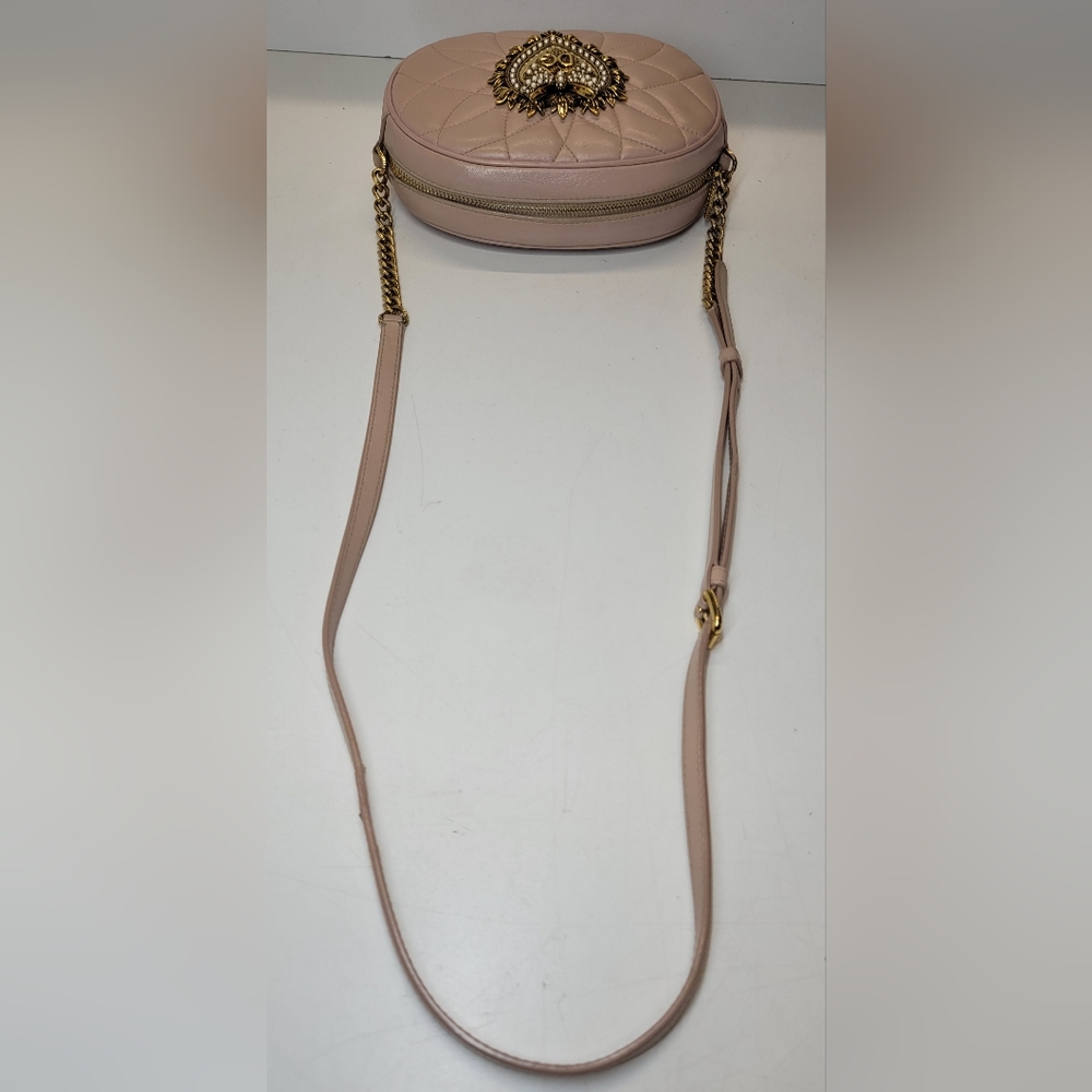 SOLD!! Dolce & Gabbana Devotion Sacred Heart Pink Calfskin Crossbody Bag - Picture 9 of 15